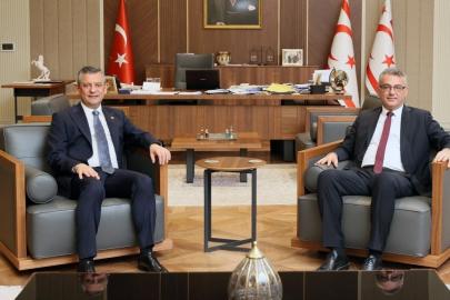 KKTC Cumhurbaşkanı Erhürman, Özgür Özel’i ağırladı