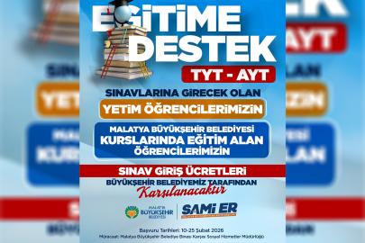 AYT ve TYT sınav ücretleri Büyükşehir Belediyesinden