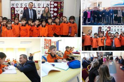 Bakan Tekin, Artvin’de Çoruh İlkokulu’nu ziyaret etti