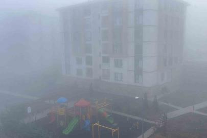 Elazığ’ın yüksek kesimlerinde sis etkili oldu