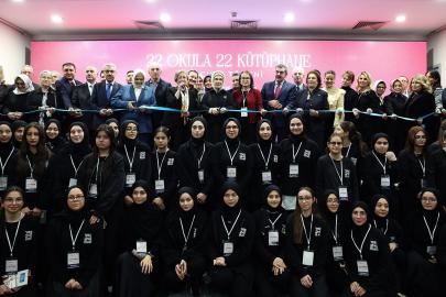 Emine Erdoğan 22 okul kütüphanesinin açılışını yaptı