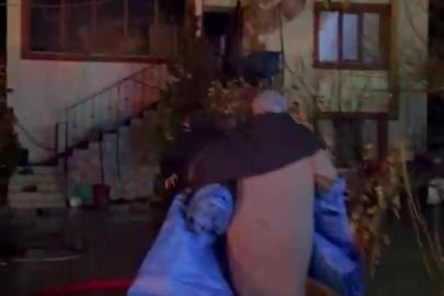 Uzundere’de ev yangını