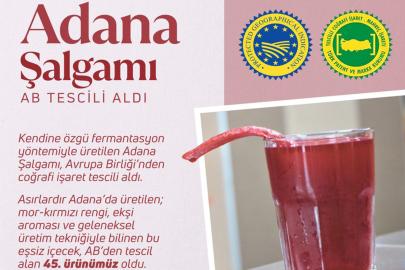 Adana şalgamı AB tescili aldı