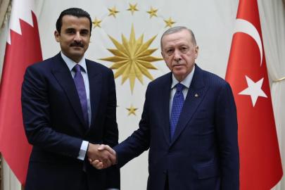 Cumhurbaşkanı Erdoğan, Katar Emiri Al Sani ile görüştü