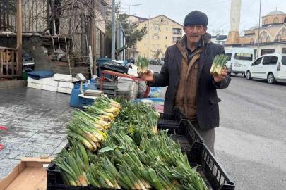 Hakkari’de yılın ilk pancarları tezgâhlarda yerini aldı