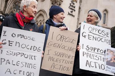 İngiltere'de siyonist rejime silah desteğine karşı protestolar