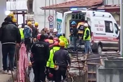 Malatya'da rezerv alan inşaatında meydana gelen kazada bir işçi yüksekten düşerek yaralandı