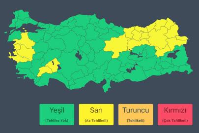 23 Nisan için kuvvetli yağış ve fırtına uyarısı