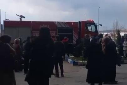 Ağrı’da hastanede yangın paniği