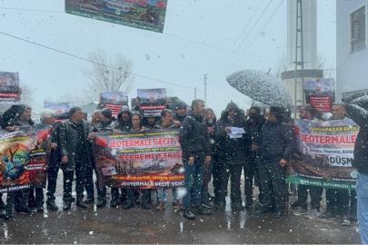 Bingöl Karlıova'da jeotermale tepki