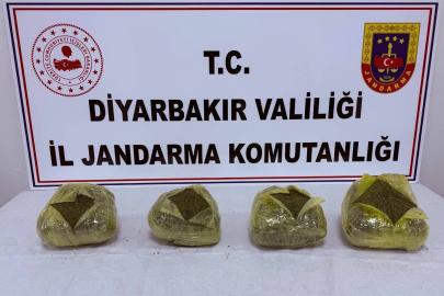 Diyarbakır'da 20 kilogram uyuşturucu ele geçirildi