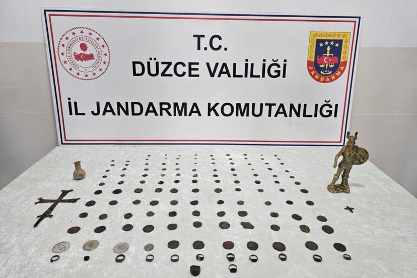 Düzce'de tarihi eser operasyonu: 2 gözaltı