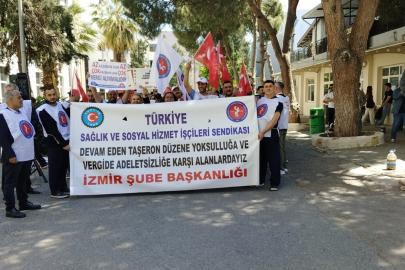İzmir’de sağlık işçilerinden yürüyüş
