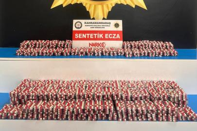 Kahramanmaraş'ta 10 bin sentetik hap ele geçirildi: 3 tutuklama