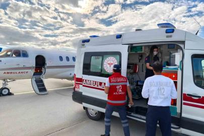 Kalp hastası bebek ambulans uçakla İstanbul’a sevk edildi
