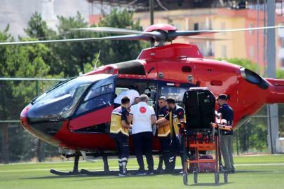 Kalp krizi geçiren hasta hava ambulansıyla Malatya’ya sevk edildi