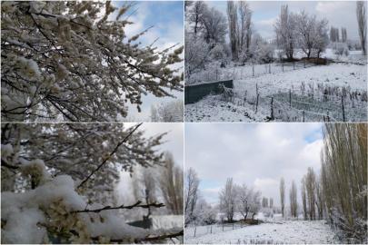 Konya’nın bazı ilçelerinde kar yağışı etkili oldu