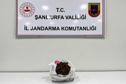 Şanlıurfa'da durdurulan araçta 1 kilo skunk ele geçirildi
