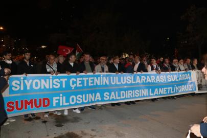 Ankara’da Sumud Filosu’na yönelik saldırı protesto edildi
