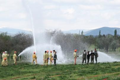 Burdur'da orman yangını tatbikatı
