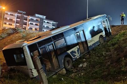 Elazığ’da halk otobüsü şarampole uçtu