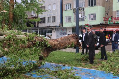 HÜDA PAR Şanlıurfa İl Başkanı Polat, selin vurduğu bölgeleri inceledi