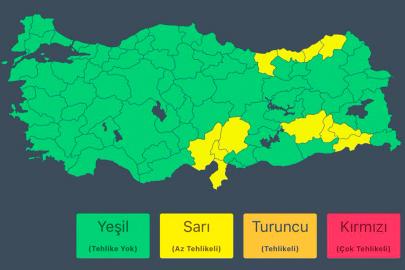 İçişleri Bakanlığı’ndan kuvvetli yağış uyarısı