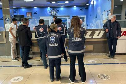 Van’da bayram öncesi otobüs terminallerinde bilet denetimi