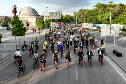 Konya'da 28 ilçede eş zamanlı pedal çevrildi