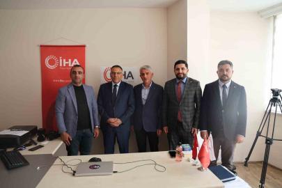 Rektör Gürel’den İHA’ya ziyaret