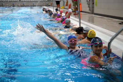 Çocuklar ilk kulacını Muratpaşa’da attı