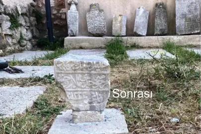 İstanbul'da tarihi mezar taşlarına saldırı sonrası restorasyon