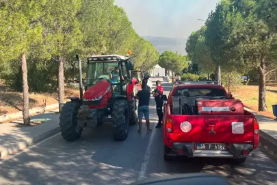 İzmir Foça'daki orman yangını için ekipler seferber oldu