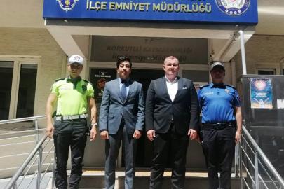 Kaymakam Yılmazer'den emniyete ziyaret