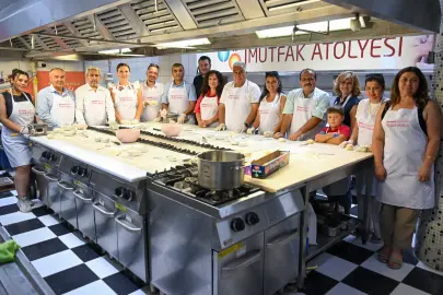 Muhtarlardan makarna yarışı