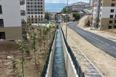 Kocaeli Cedit'te 360 metrelik dere ıslahı tamamlandı