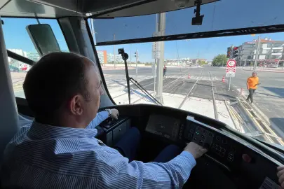 Konya'da Başkan Altay o hatta test sürüşüne çıktı