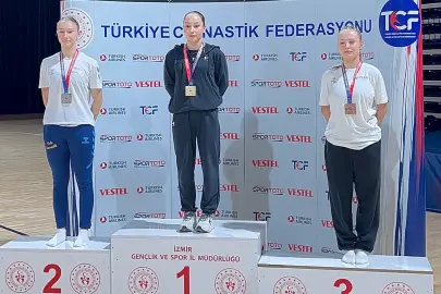 Konya'nın cimnastikteki gururu Liva Nur Yalçın Türkiye Şampiyonu