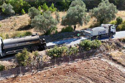 Menteşe'de iki mahalleyi bağlayan yeni yol tamamlandı