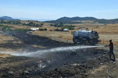 Tunceli’de ot yangını büyümeden söndürüldü